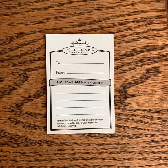 Celebration Barbie Ornament - Special 2002 Edition, Hallmark - Picture 6 of 8